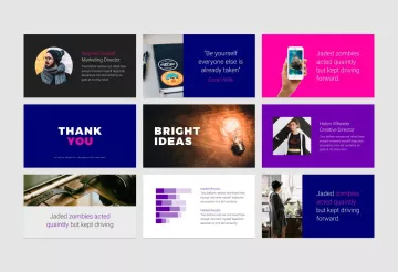 时尚多彩的ppt模板下载