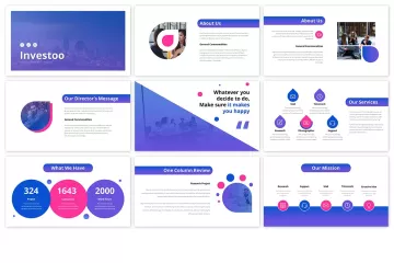 大数据投资相关的数据图表PPT下载