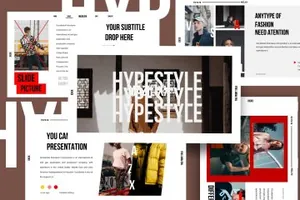 创意时尚多用途模板设计ppt模板 HYPESTYLE - Powerpoint