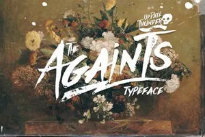 创意英文手写体英文字体Againts Typeface 精选字体