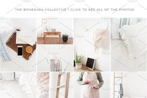 波西米亚风格明亮室内照片 Bohemian Collective