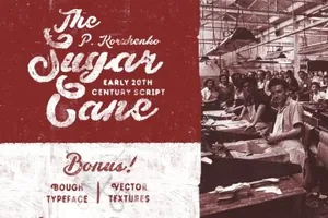 糖果字体 The Sugar Cane