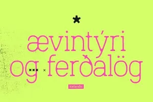 酸性艺术手绘衬线英文字体 Antipixel-Austral Slab Blur