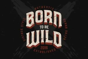 复古字体设计 Predators Cuspid font