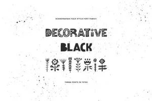 60纳维亚艺术字体 Scandinavian Font Family