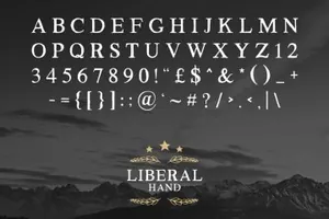衬线字体 Liberal Hand