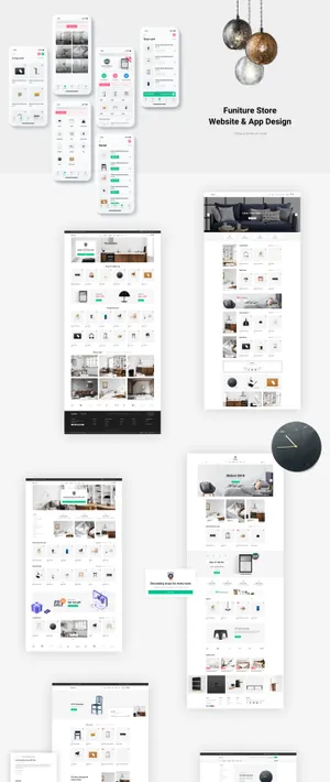 优雅简洁现代的家具在线商店Web网站模板 Furnikit-