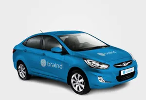Hyundai Solaris PSD MockUp 现代汽车车身广告贴图模版