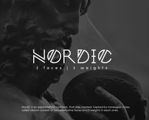 北欧挪威符文风格英文字体Nordic (Free Font) 精选字体