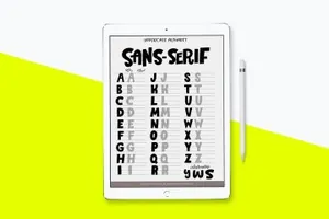 无衬线投影字体 Sans-Serif Lettering