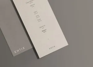 简单大气折页传单样机贴图展示模版 DL Flyer Mockup