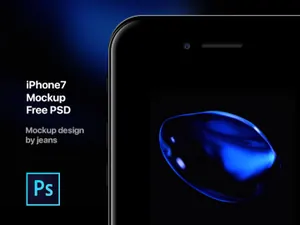 iPhone7 Mockup 免费PSD样机模版 样机模版