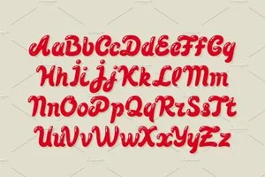 有趣的字体 Pin up Typeface   Vector Bonus