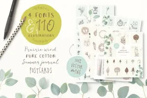 文艺手写字体 Rustic Resource Collection