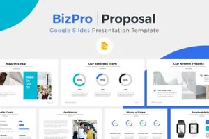 商业ppt谷歌幻灯片模板 BizPro. Google Slides Template