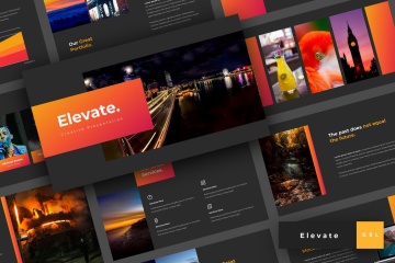 时尚高端多用途的高品质谷歌幻灯片elevate-creative 331751