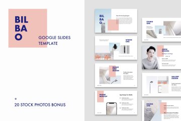 简约时尚的谷歌幻灯片模板 BILBAO  Google Slides