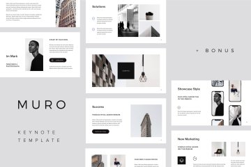 时尚极简主义Keynote模板 MURO Keynote Template