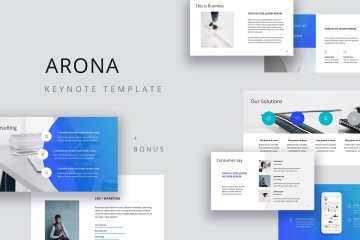 现代时尚Keynote幻灯片模板 ARONA – Keynote Template