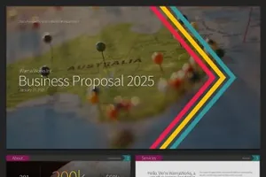 商业ppt模板 Biz Forward PowerPoint Template