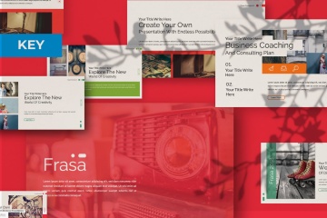 高端时尚简约多用途的幻灯片frasa-keynote-template