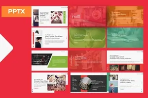 时尚高端简约多功能幻灯片frasa-powerpoint-template