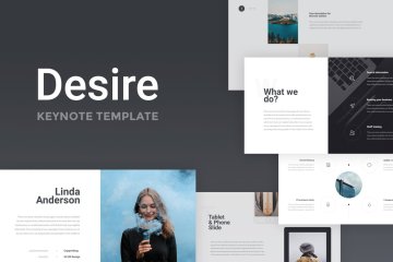 时尚的keynote模板 Desire Keynote Template