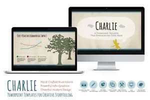 复古风格的ppt模板 Charlie Powerpoint Template