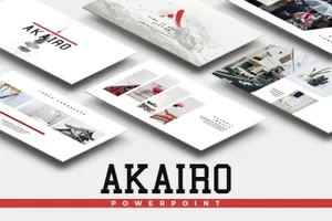 简约时尚高端的高品质幻灯片akairo-powerpoint