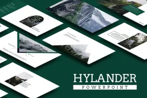 简约优雅时尚的幻灯片hylander-powerpoint