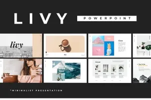 简约时尚高端高品质的幻灯片livy-powerpoint