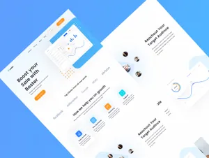 数字产品落地页Web模板素材 Digital Marketi