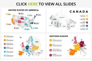 地图ppt模板 MAPS  Free Updates  Ppt Key
