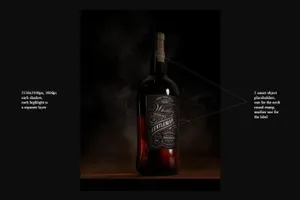 威士忌朗姆酒白兰地酒瓶包装样机 Whiskey Rum Brandy
