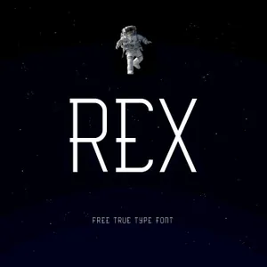 创意年轻化衬线英文字体\\\\\\\\ REX // Free True Type Font