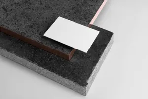 高端玫瑰金花岗岩元素品牌样机PSD模板 Copperstone - Branding Mockup