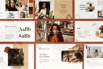 超现代极简主义复古演示模板 Viersa kenote Template