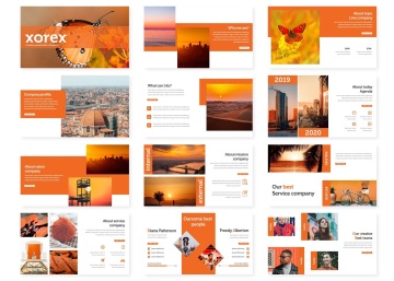 适用于各行业的公司介绍PPT幻灯片模板下载 Xorex – Powerpoint