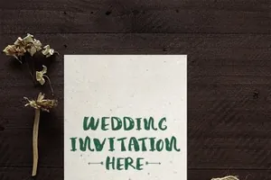 简单的婚礼邀请函 Simple Wedding Invitation Mockups