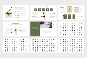 市场分析市场调研报告ppt模板下载 Rozua  Vector Infographic