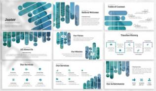 互联网科技公司业务介绍PPT幻灯片模板 Jaster – Abstract Powerpoint