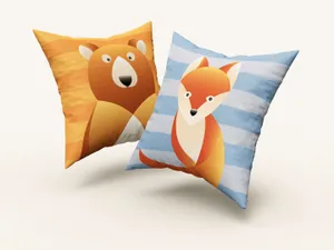 逼真质感的高品质方形枕头抱枕设计square-pillow-mockup