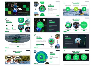 旅游度假方案策划PPT幻灯片模板 Perahu – Powerpoint Template