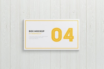 时尚清新的高品质逼真质感的药品包装package-box-mock-up-flat