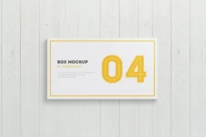 时尚清新的高品质逼真质感的药品包装package-box-mock-up-flat