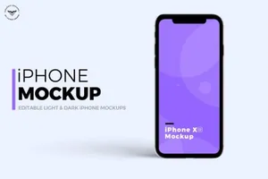 简约清新的样机iphone-mockups