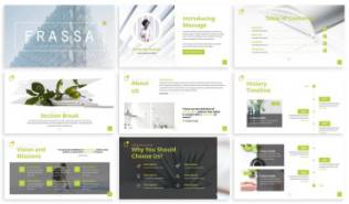 极简主义设计风格建筑自然主题PPT幻灯片模板 Frassa – Minimalism