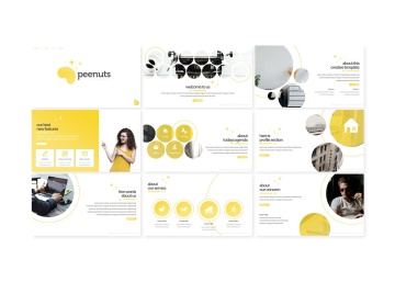 企业推介企业宣传PPT设计模板 Peenuts – Powerpoint Template