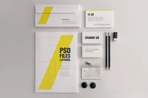 时尚高端优雅多用途的办公设备elegant-mock-ups-bundle-business