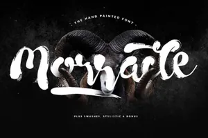 创意手绘英文字体Morracle Font 精选字体